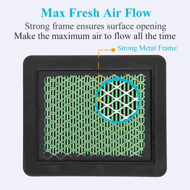 HOODELL فلتر هواء HOODELL 5 عبوات 17211-zl8-023، متوافق مع هوندا gcv160 gcv190، هوسكفارنا 7021p، عنصر فلتر هواء جزازة العشب الممتازة - Image 5